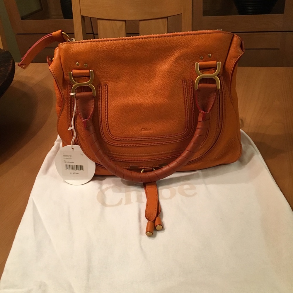 New CHLOE Medium MarciaLeather satchel